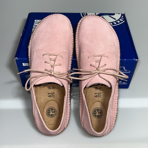 NEW Birkenstock Gary Suede Shoes - Size 41N - Soft Pink Suede Leather - In Box - Picture 4 of 17